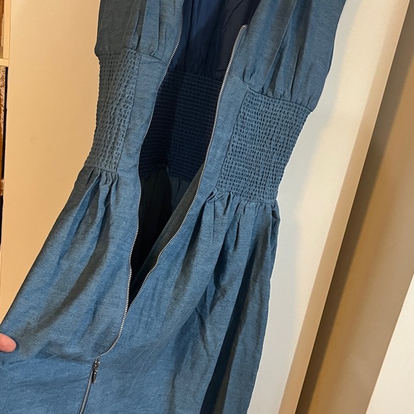 Anthropologie The Tommie Denim Eyelet Trim Dress Size Small NWT - Picture 16 of 16